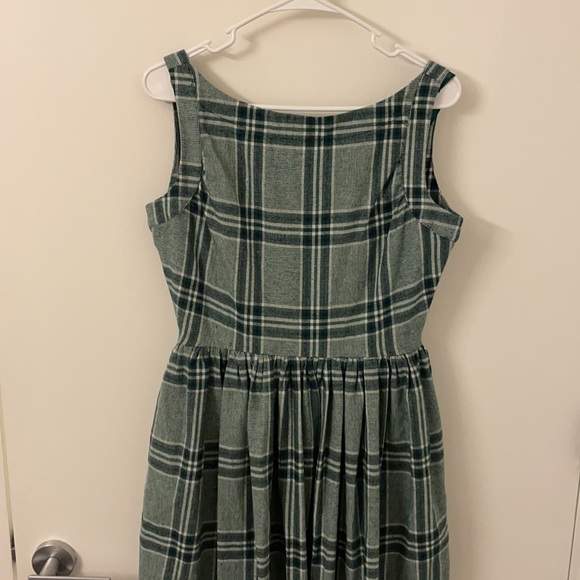 ModCloth It All Plaids Up Dress In Green - Picture 6 of 7